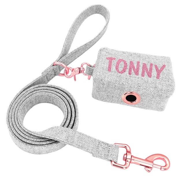 Personalized Poop Bag And Leash Set - Pawsitivetrends